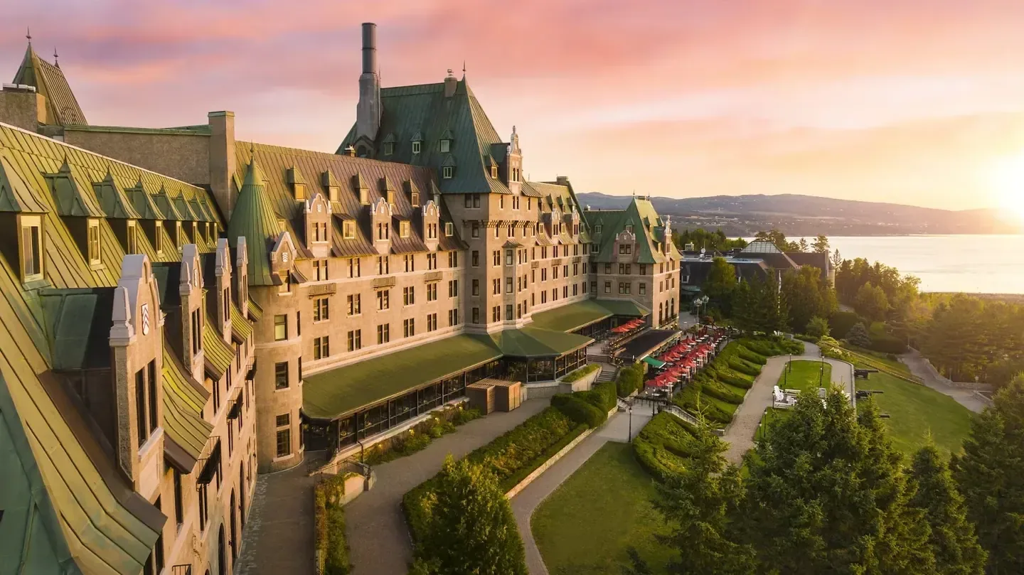 Fairmont Le Manoir Richelieu at sunset