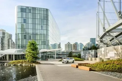 JW Marriott Parq Vancouver glass tower and plaza, Vancouver